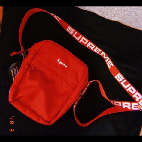 fake supreme shoulder bag ss18|supreme shoulder bag outfit ideas.